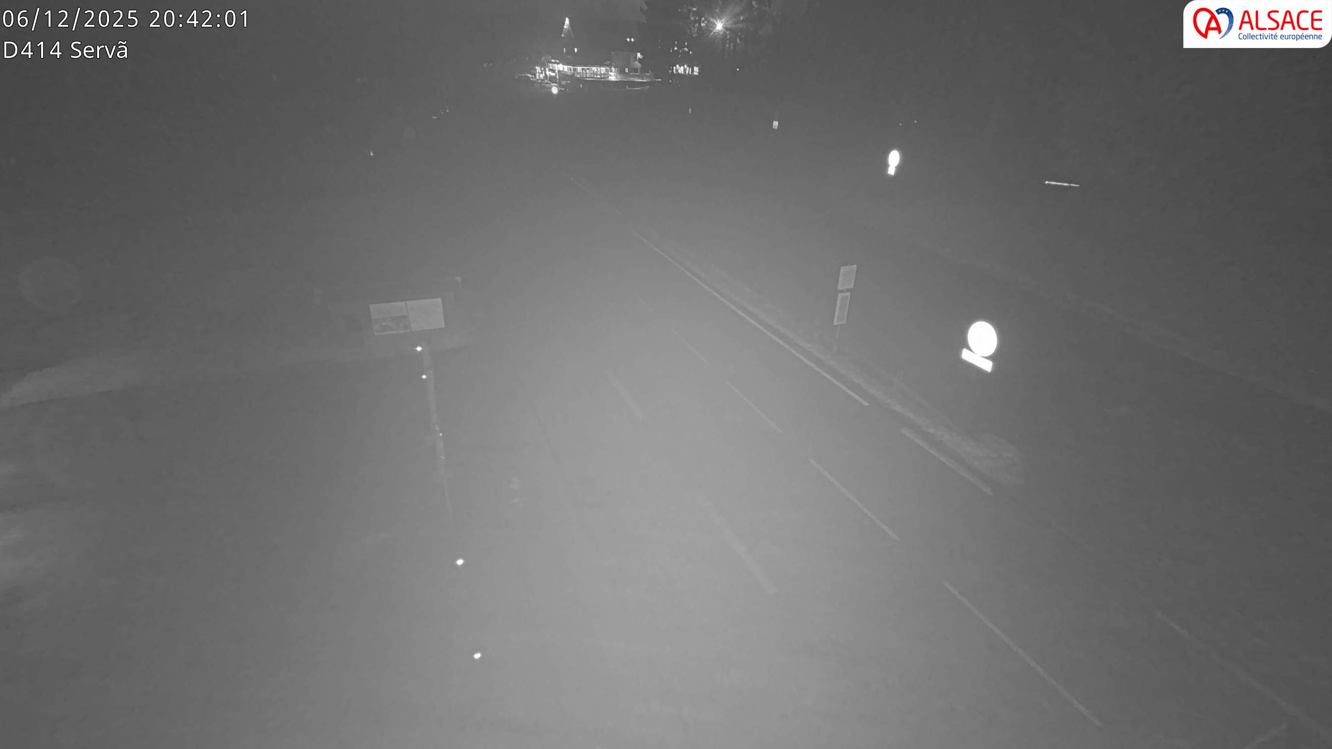 <h2>Webcam sur la D430 à hauteur de Staffelfelden au PK 46,2. Vue orientée vers Guebwiller</h2>
