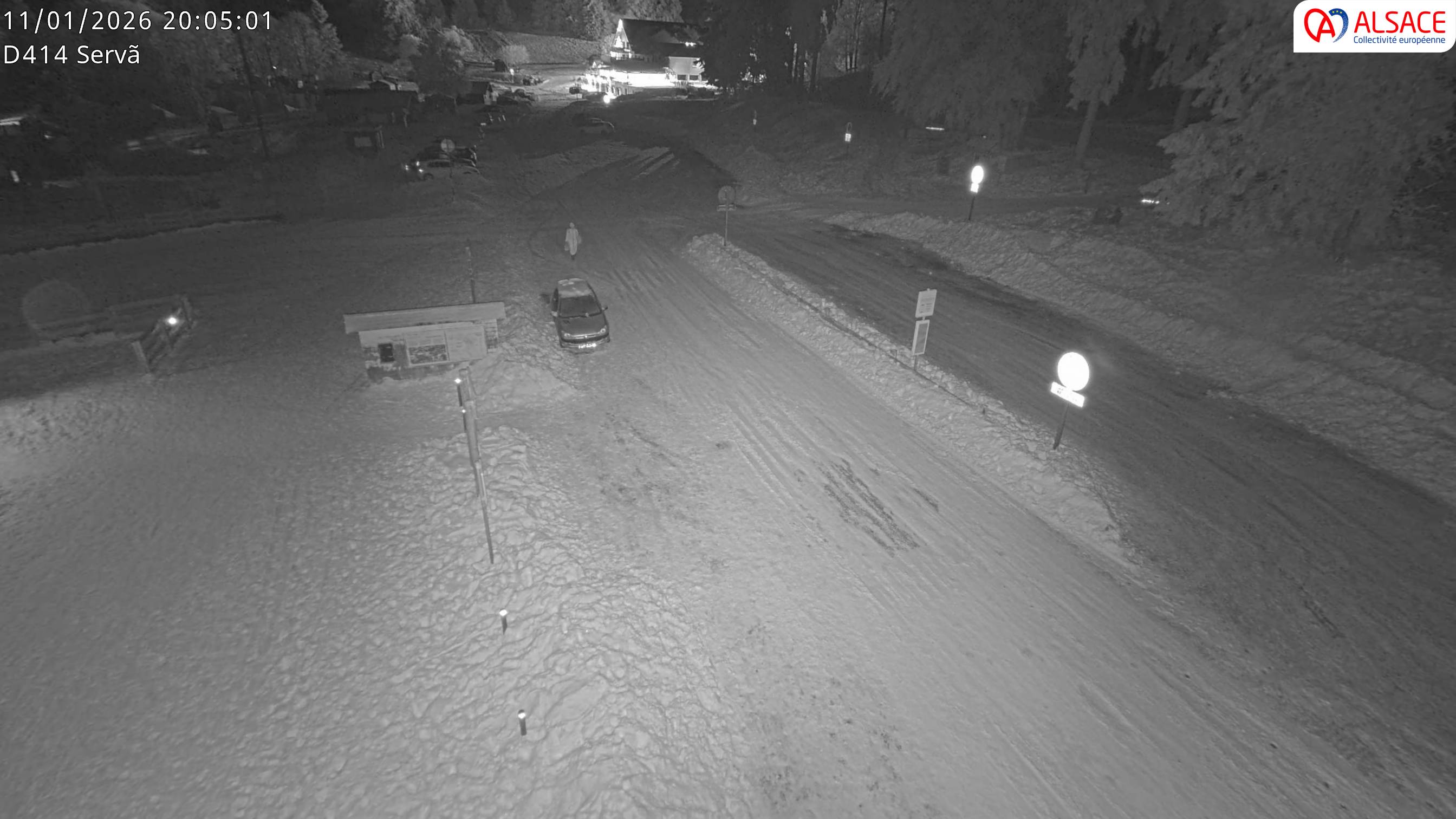 Webcam sur la D430 à hauteur de Staffelfelden au PK 46,2. Vue orientée vers Guebwiller