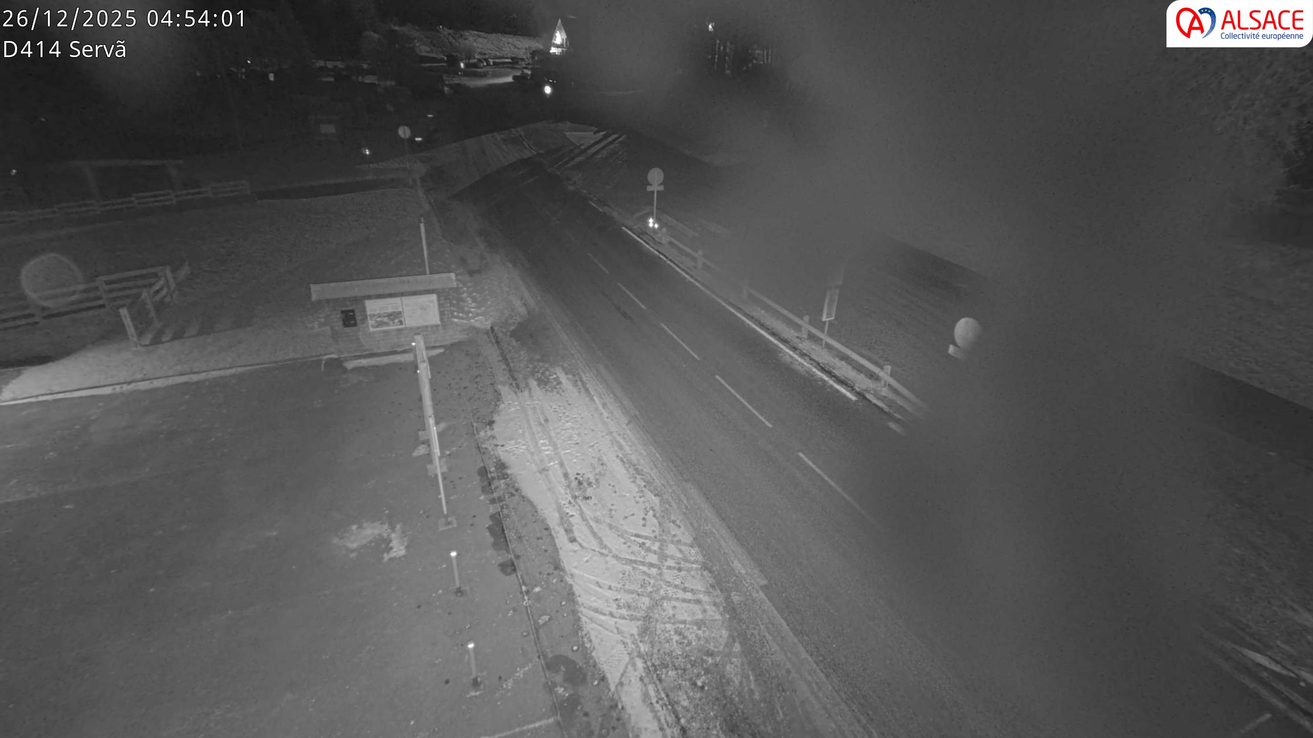 Webcam sur la D430 à hauteur de Staffelfelden au PK 46,2. Vue orientée vers Guebwiller