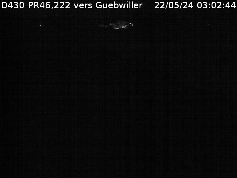 <h2>Webcam sur la D430 à hauteur de Staffelfelden au PK 46,2. Vue orientée vers Guebwiller</h2>