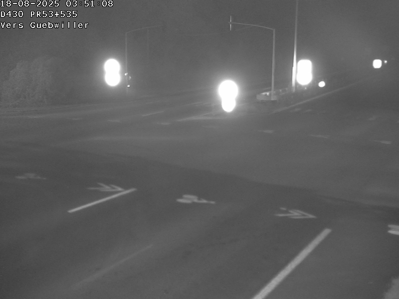 <h2>Webcam sur la D430 à la sortie de Mulhouse, à la jonction avec la D20 à Kingersheim. Vue orientée vers Guebwiller</h2>