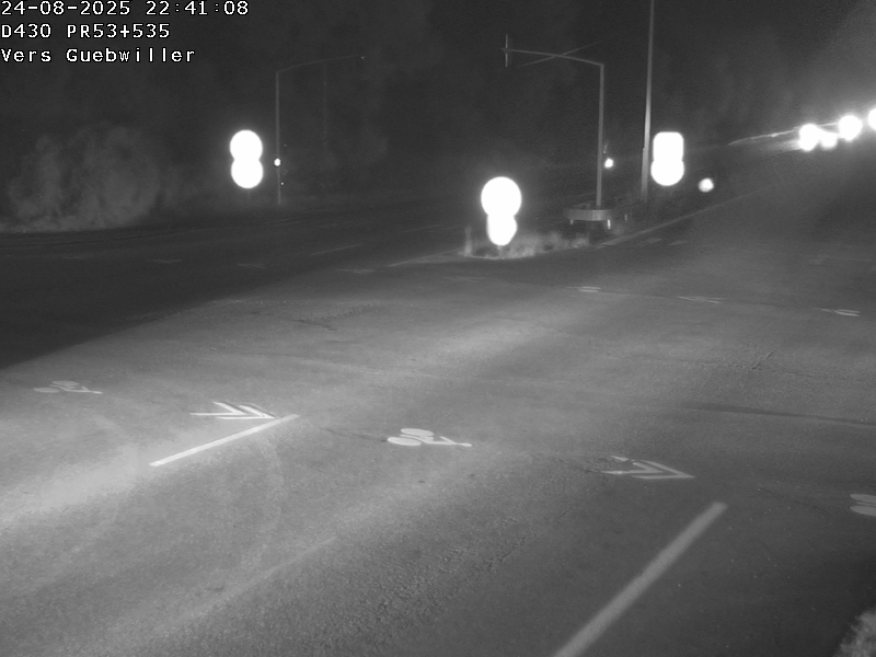 <h2>Webcam sur la D430 à la sortie de Mulhouse, à la jonction avec la D20 à Kingersheim. Vue orientée vers Guebwiller</h2>