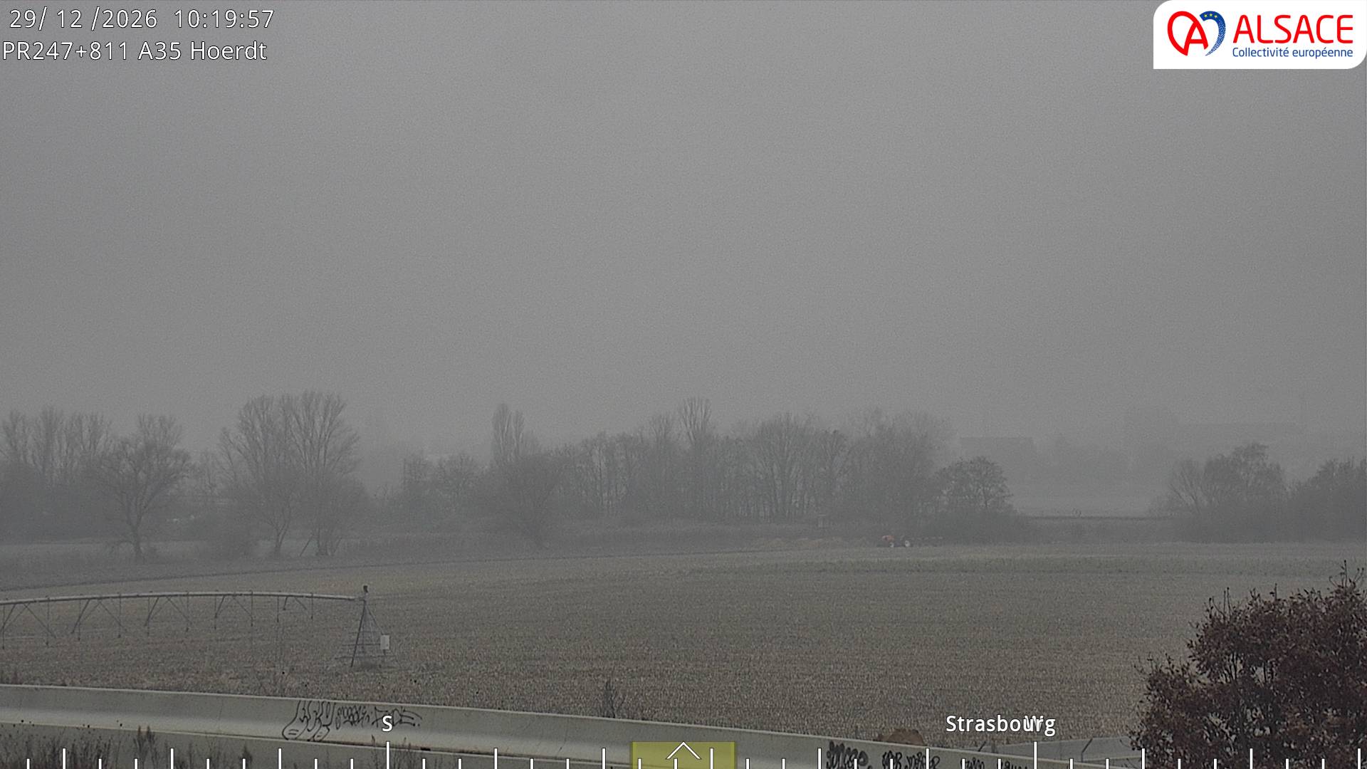 <h2>Caméra autoroute France - jonction A35/A4, Hoerdt direction Strasbourg</h2>