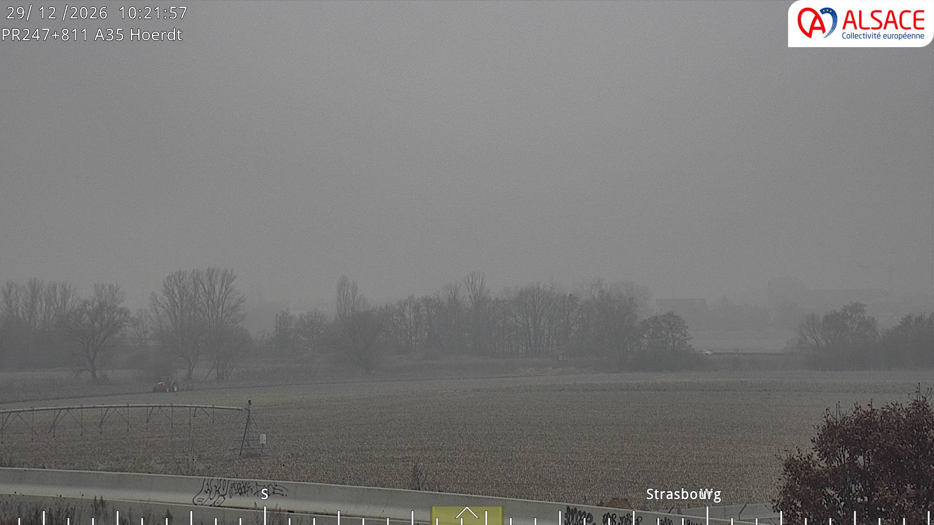 <h2>Caméra autoroute France - jonction A35/A4, Hoerdt direction Strasbourg</h2>