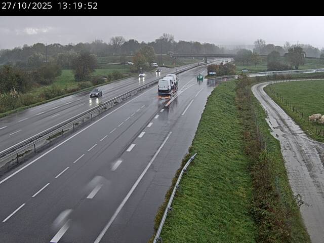 Webcam autoroute France - jonction A35 et D4 en venant de Karlsruhe ou Baden-Baden à Roppenheim, direction Strasbourg