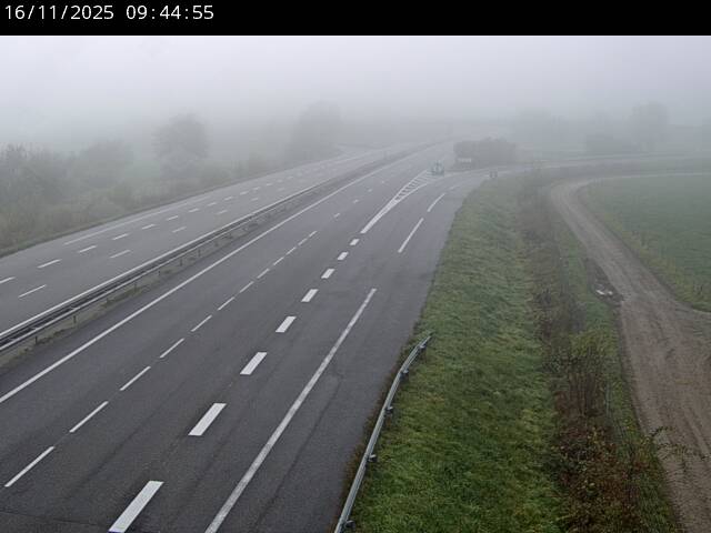 Webcam autoroute France - jonction A35 et D4 en venant de Karlsruhe ou Baden-Baden à Roppenheim, direction Strasbourg