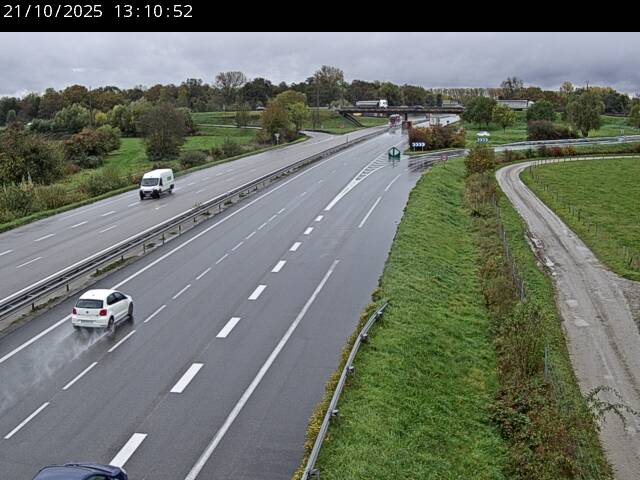Webcam autoroute France - jonction A35 et D4 en venant de Karlsruhe ou Baden-Baden à Roppenheim, direction Strasbourg