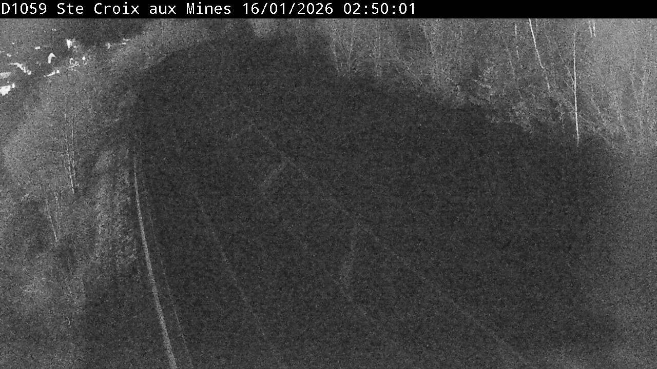 Webcam à Sainte-Croix-aux-Mines, à proximité de Saint-Marie-aux-Mines sur la D1059 (N59). Vue orientée vers l'est