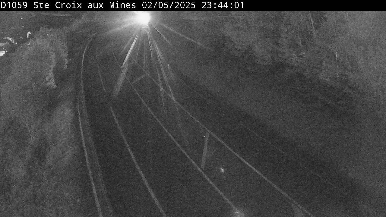 Webcam à Sainte-Croix-aux-Mines, à proximité de Saint-Marie-aux-Mines sur la D1059 (N59). Vue orientée vers l'est