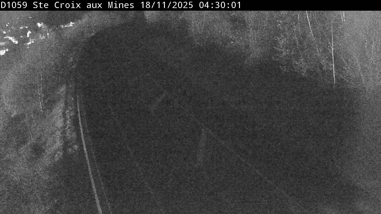Webcam à Sainte-Croix-aux-Mines, à proximité de Saint-Marie-aux-Mines sur la D1059 (N59). Vue orientée vers l'est