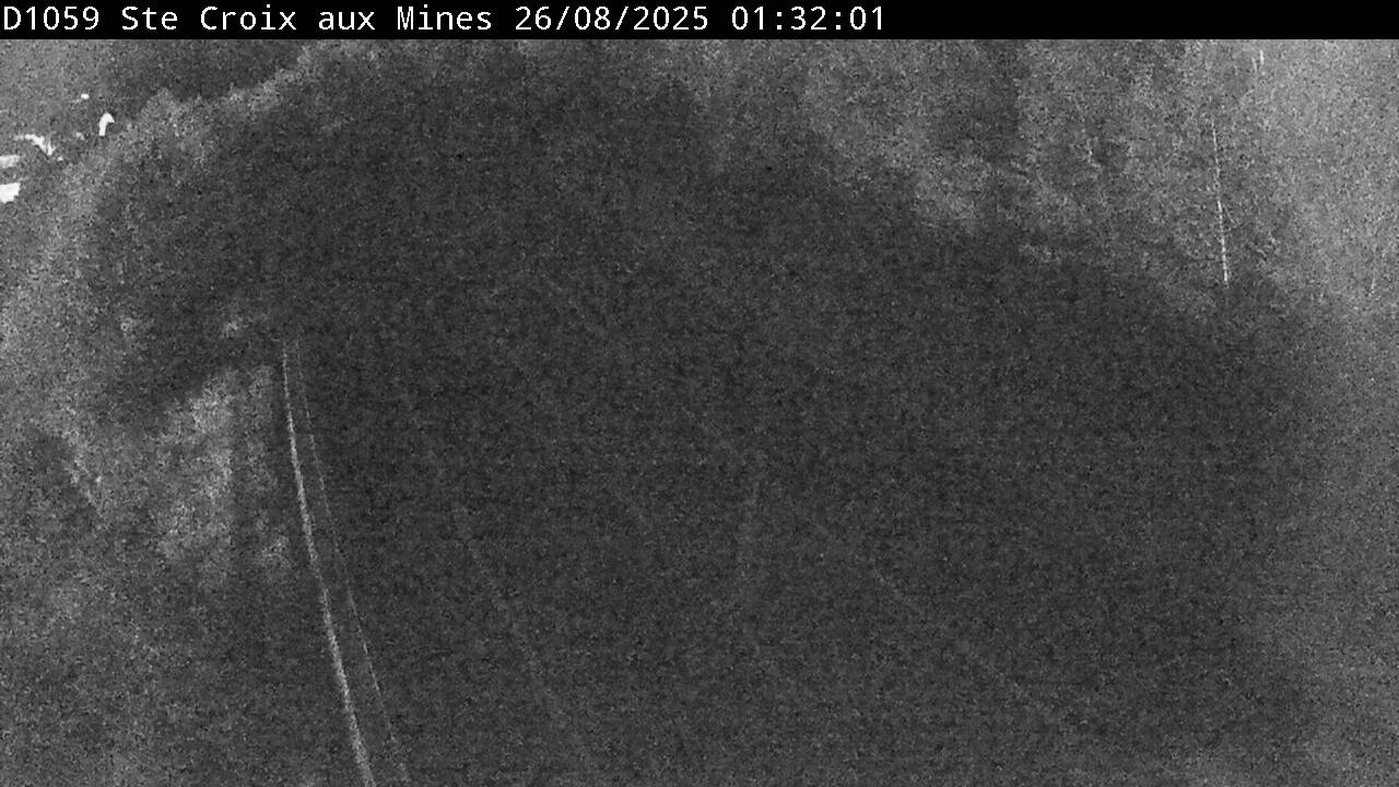 Webcam à Sainte-Croix-aux-Mines, à proximité de Saint-Marie-aux-Mines sur la D1059 (N59). Vue orientée vers l'est