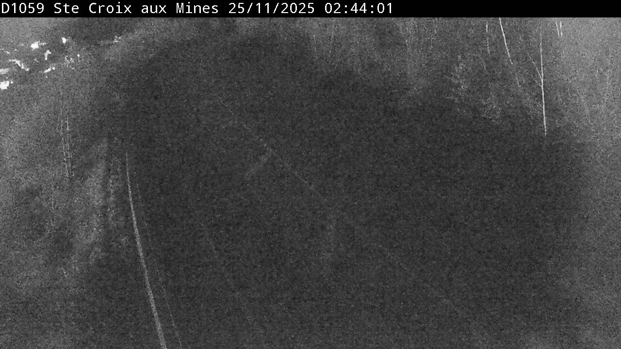 <h2>Webcam à Sainte-Croix-aux-Mines, à proximité de Saint-Marie-aux-Mines sur la D1059 (N59). Vue orientée vers l'est</h2>