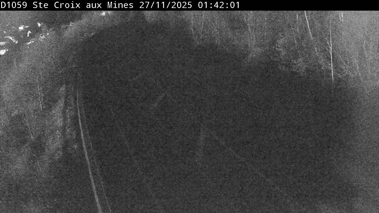 <h2>Webcam à Sainte-Croix-aux-Mines, à proximité de Saint-Marie-aux-Mines sur la D1059 (N59). Vue orientée vers l'est</h2>